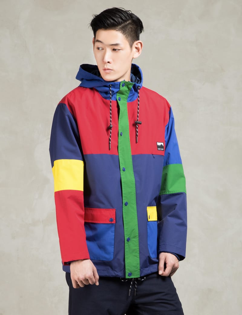 LAZY OAF - Red Panel Mac Jacket | HBX 