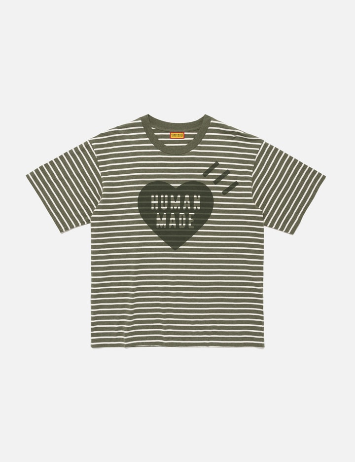 HEART STRIPED T-SHIRT