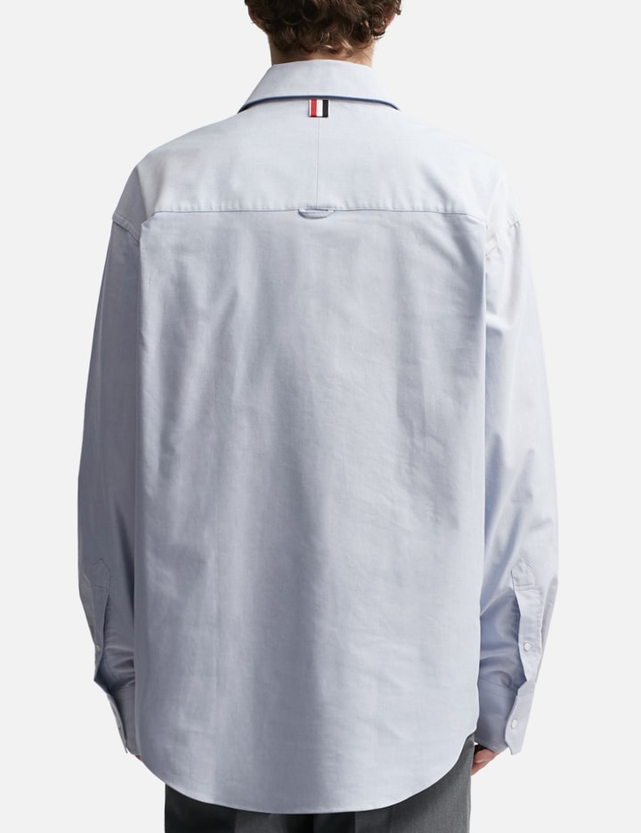 Oversized 4-Bar Rep Stripe Oxford Shirt Placeholder Image