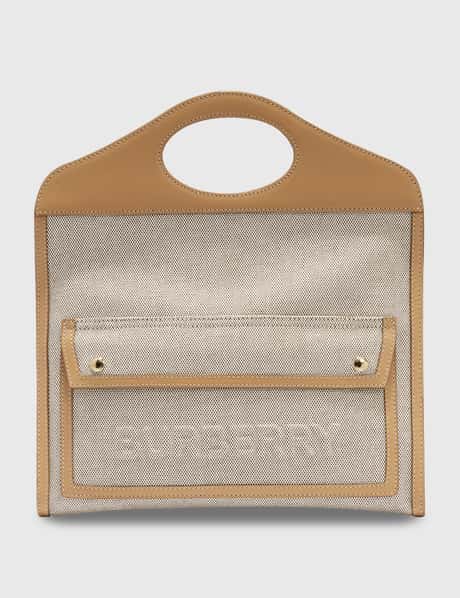 Burberry Small Canvas and Leather Pocket Clutch
