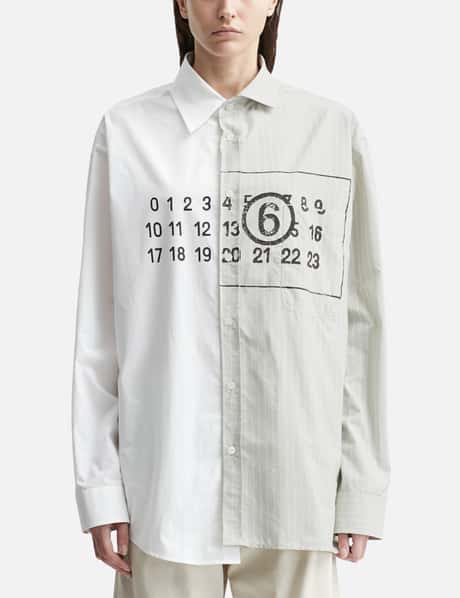 MM6 Maison Margiela Asymmetric Cotton Poplin Shirt