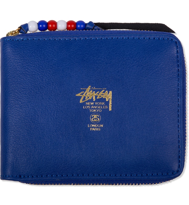 Blue Classic Bead Zip Wallet Placeholder Image