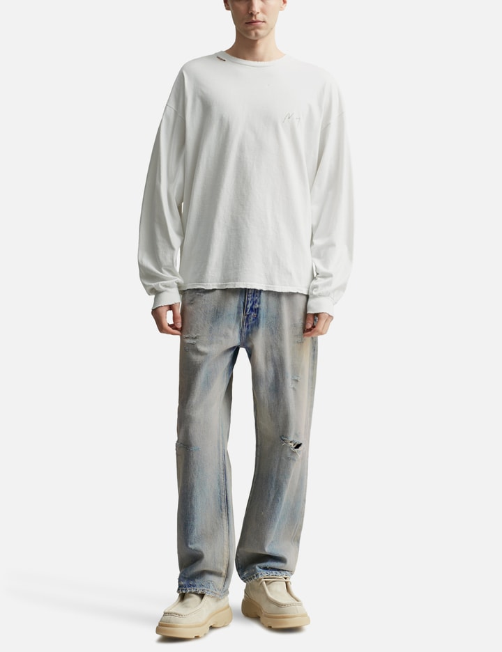 P/Damage Denim Straight 5p Pants Placeholder Image