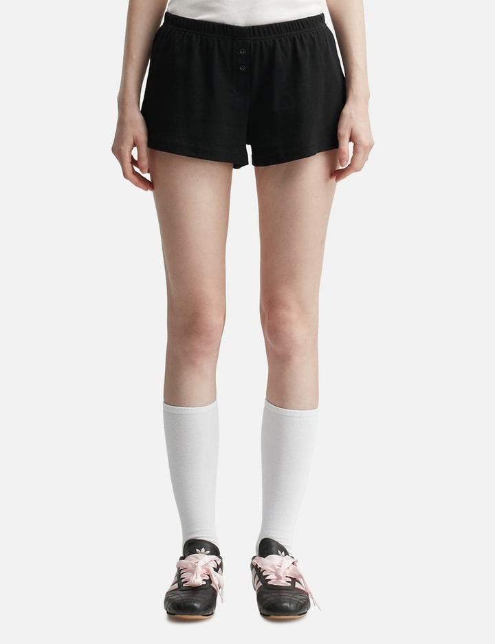 Glowny Button Fly Mini Shorts