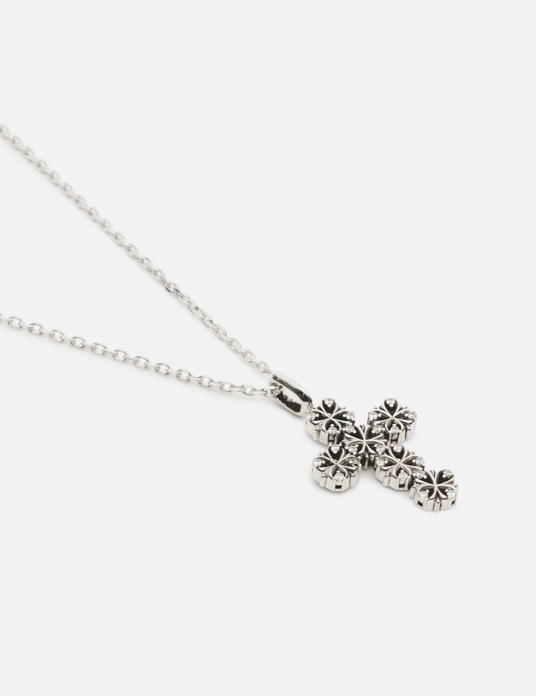 Maltese-Cross Quadruplets Cross Pendant Necklace view 10