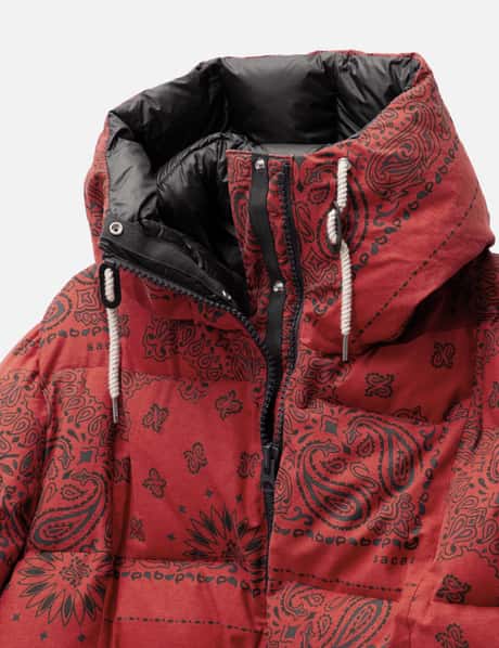 Sacai Bandana Print Puffer Jacket HBX - Main Image