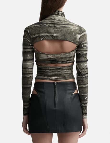 Elena Zipper Turtleneck Long Sleeve Top view 9