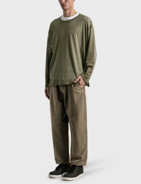 South2 West8 - Knit Mesh Side Slit Crew Neck Shirt | HBX  