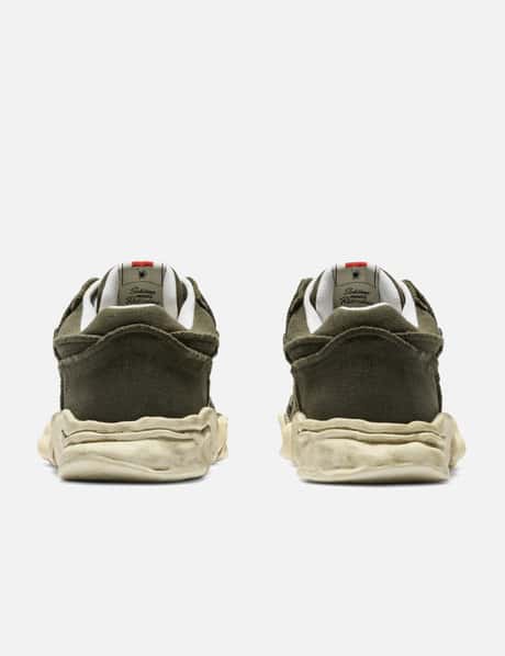 "PARKER" Original Sole Vintage Effect Embroidered Canvas Low-Top Sneaker view 9