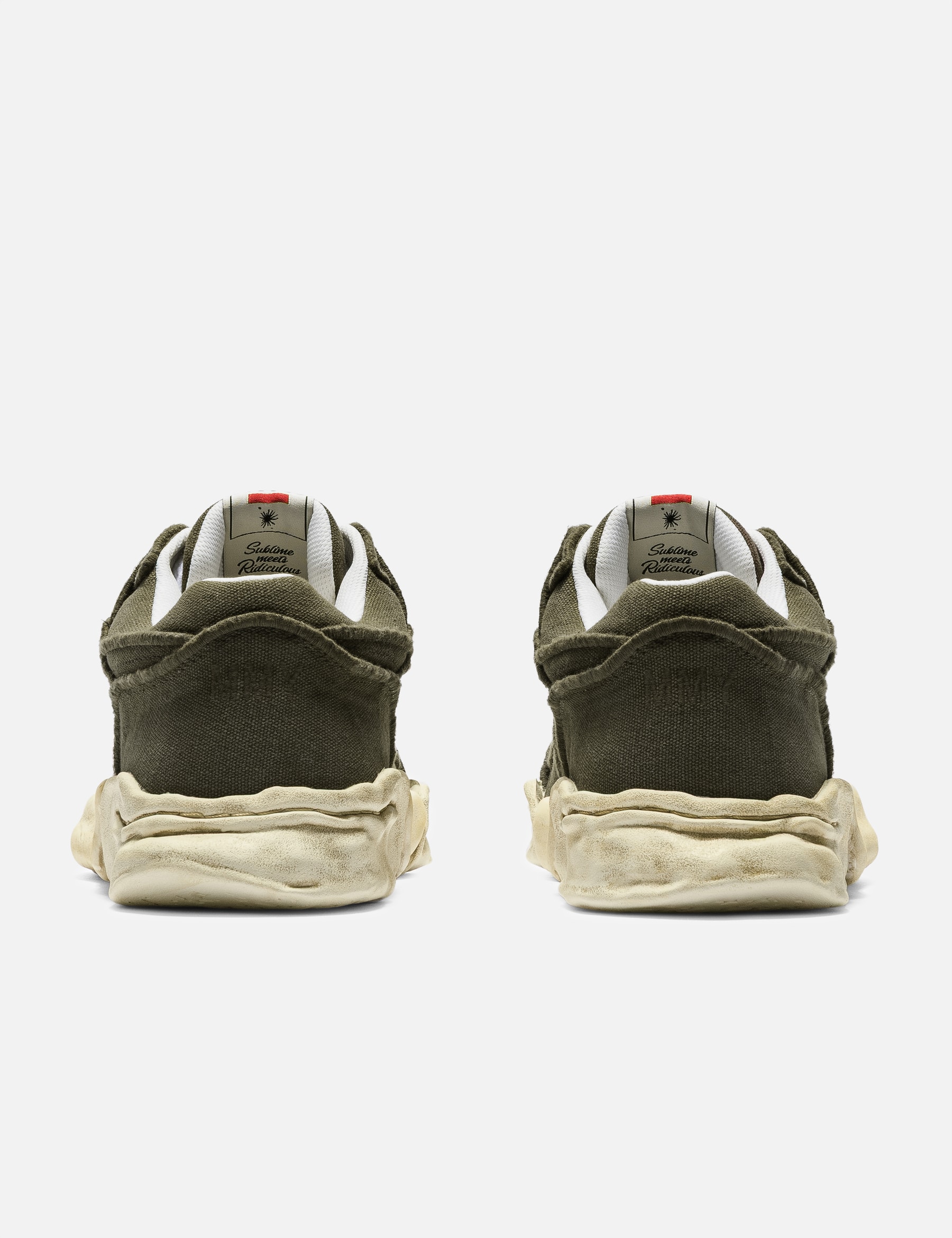 "PARKER" Original Sole Vintage Effect Embroidered Canvas Low-Top Sneaker view 15