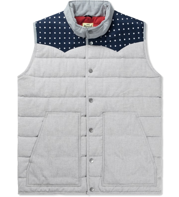 Jiberish Grey Polka Vest