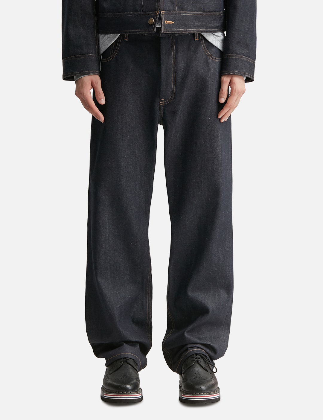Selvedge Denim Backstrap Trouser view 11