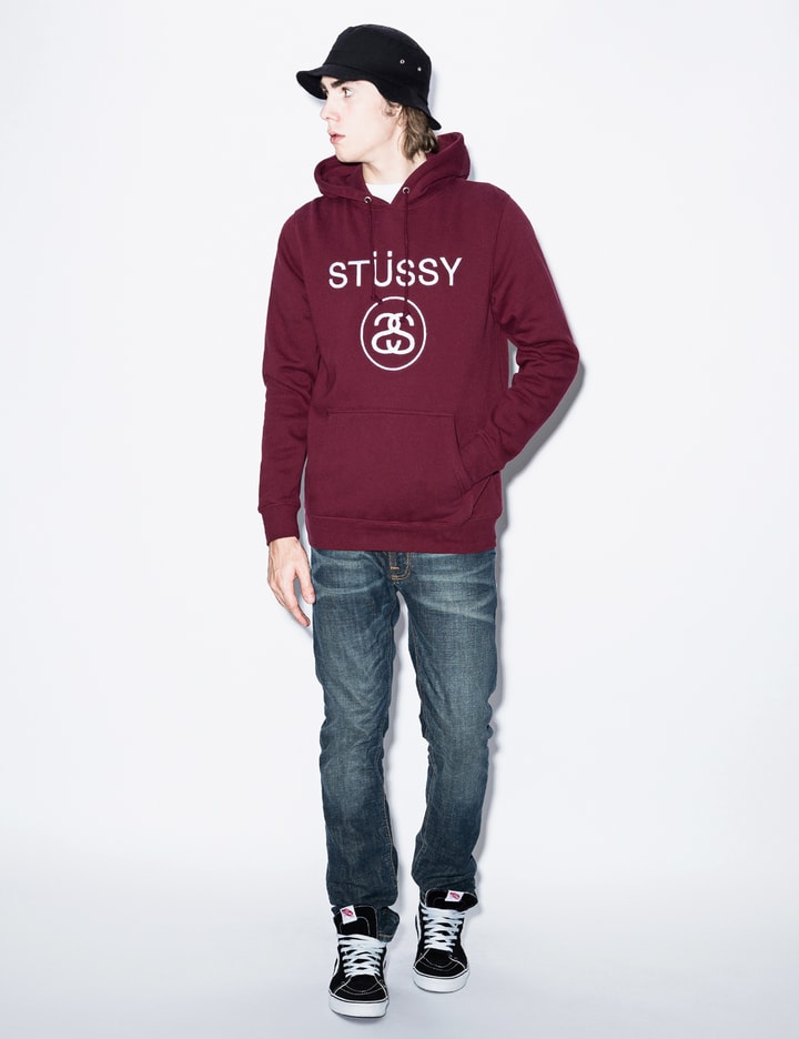 Maroon Stussy Link Emb. Hoodie Placeholder Image