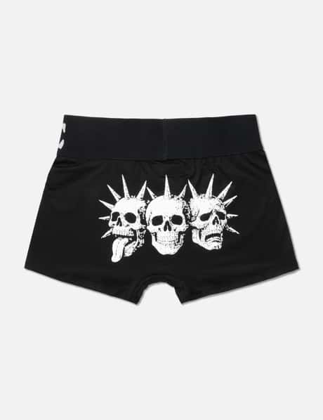 "Zane" Printed Boxer Briefs In Black view 5