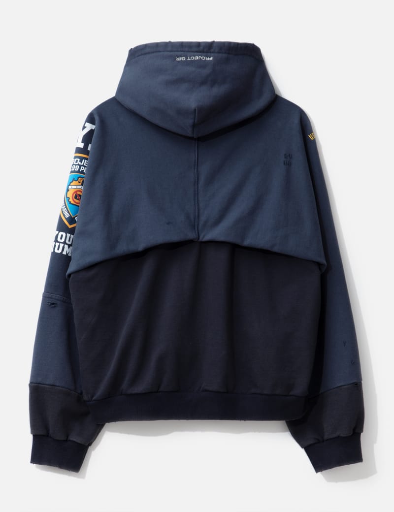 Project GR RECONSTRUCTED FOLDED HOODIE