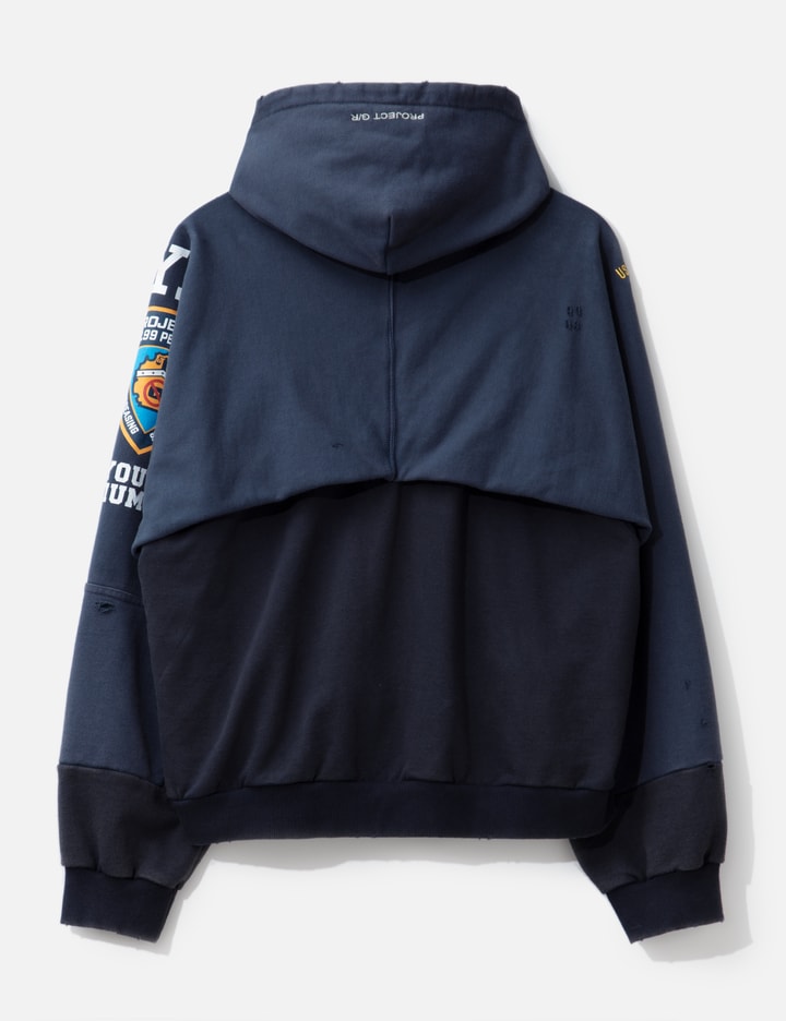 Reconstructed Folded Zip Hoodie Placeholder Image