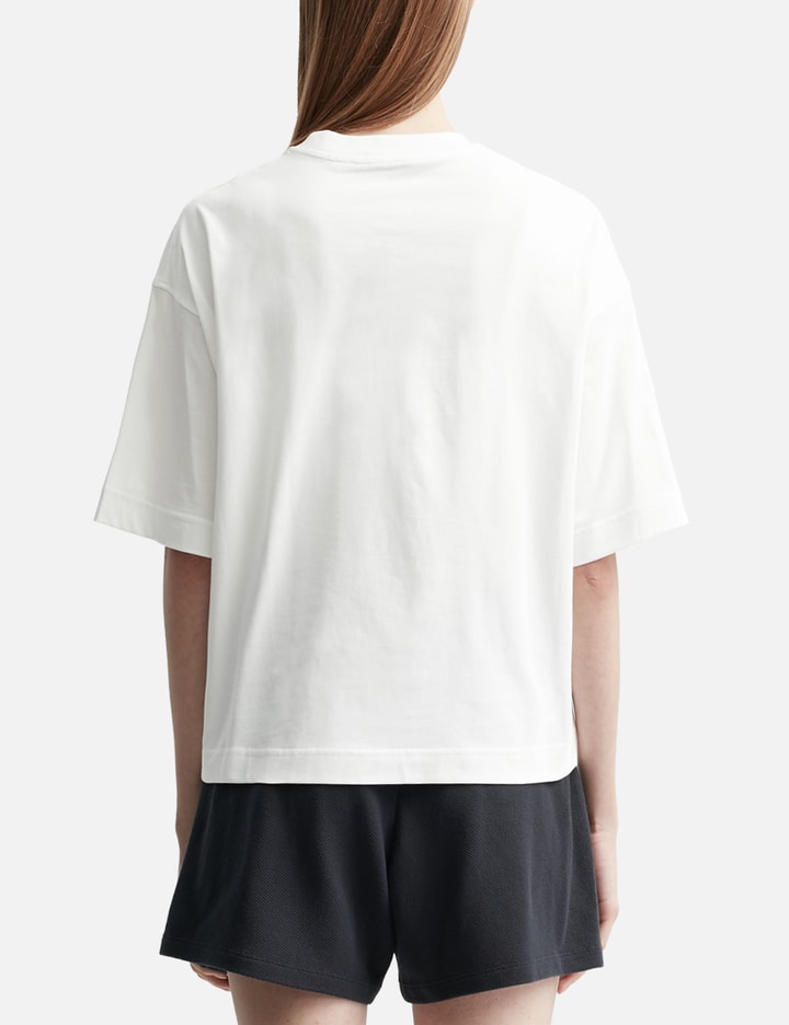 Shop Moncler Logo Short Sleeve T-shirt In White