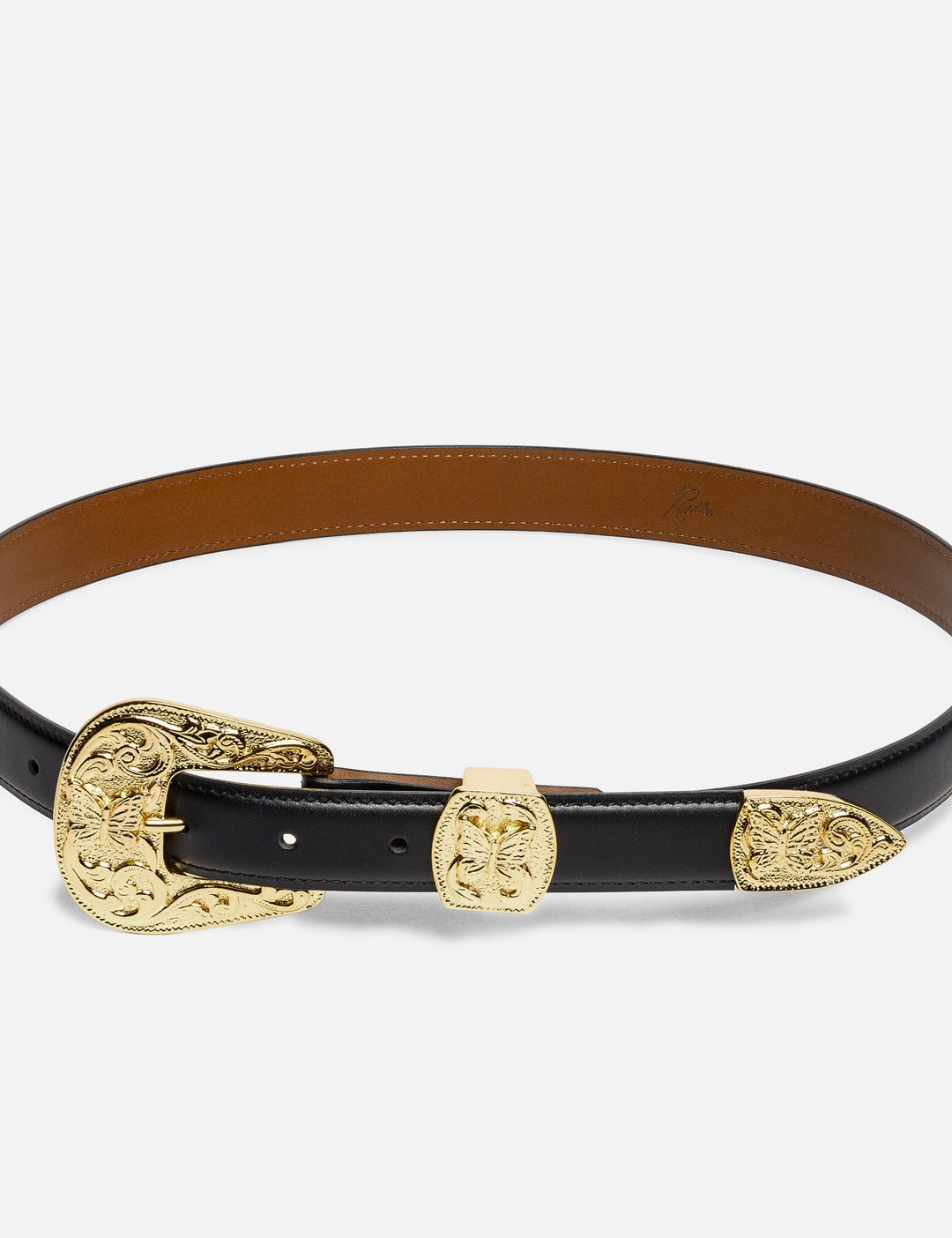 Papillon Western Tip Belt - Steer Leather view 6