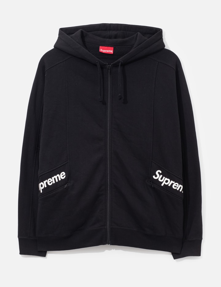 Supreme Color Blocked Zip-Up Hooded Sweatshirt