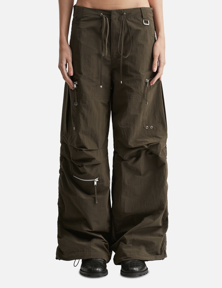 Nache Hbx Exclusive Puckering Jogger Pants In Brown