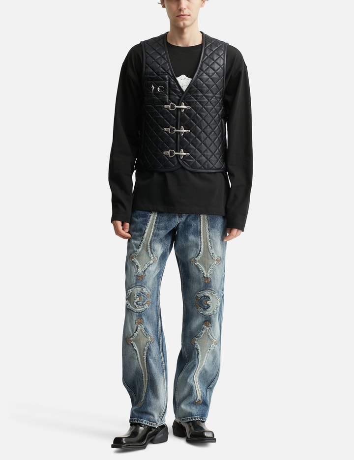 TC Bone Leather Quilted Vest Placeholder Image