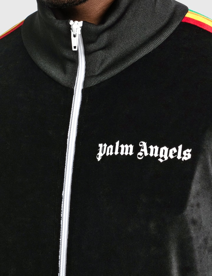 PALM ANGELS CHENILLE RAINBOW TRACK JACKET - BLACK – SGN CLOTHING