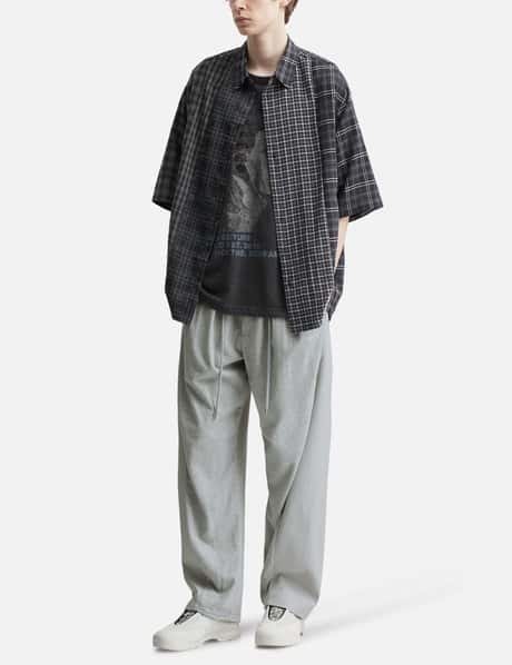 Check Mixed Short Sleeve Shirt view 14