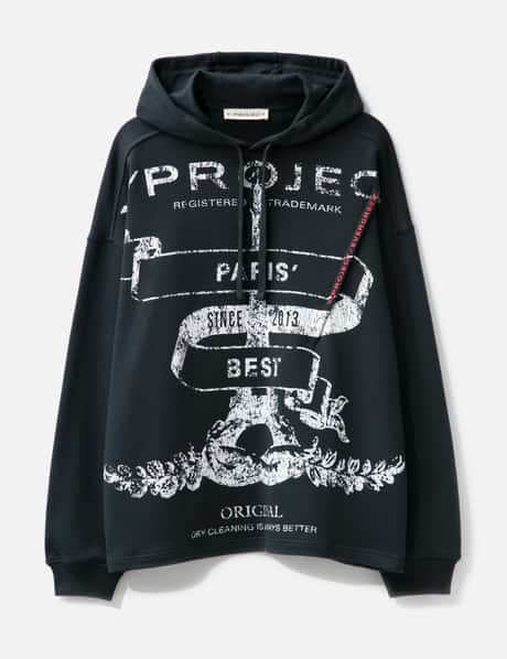 Y/PROJECT EVERGREEN PARIS' BEST PINCHED HOODIE