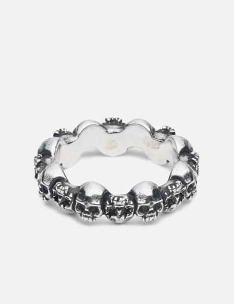 Stacked Skull Ring view 6