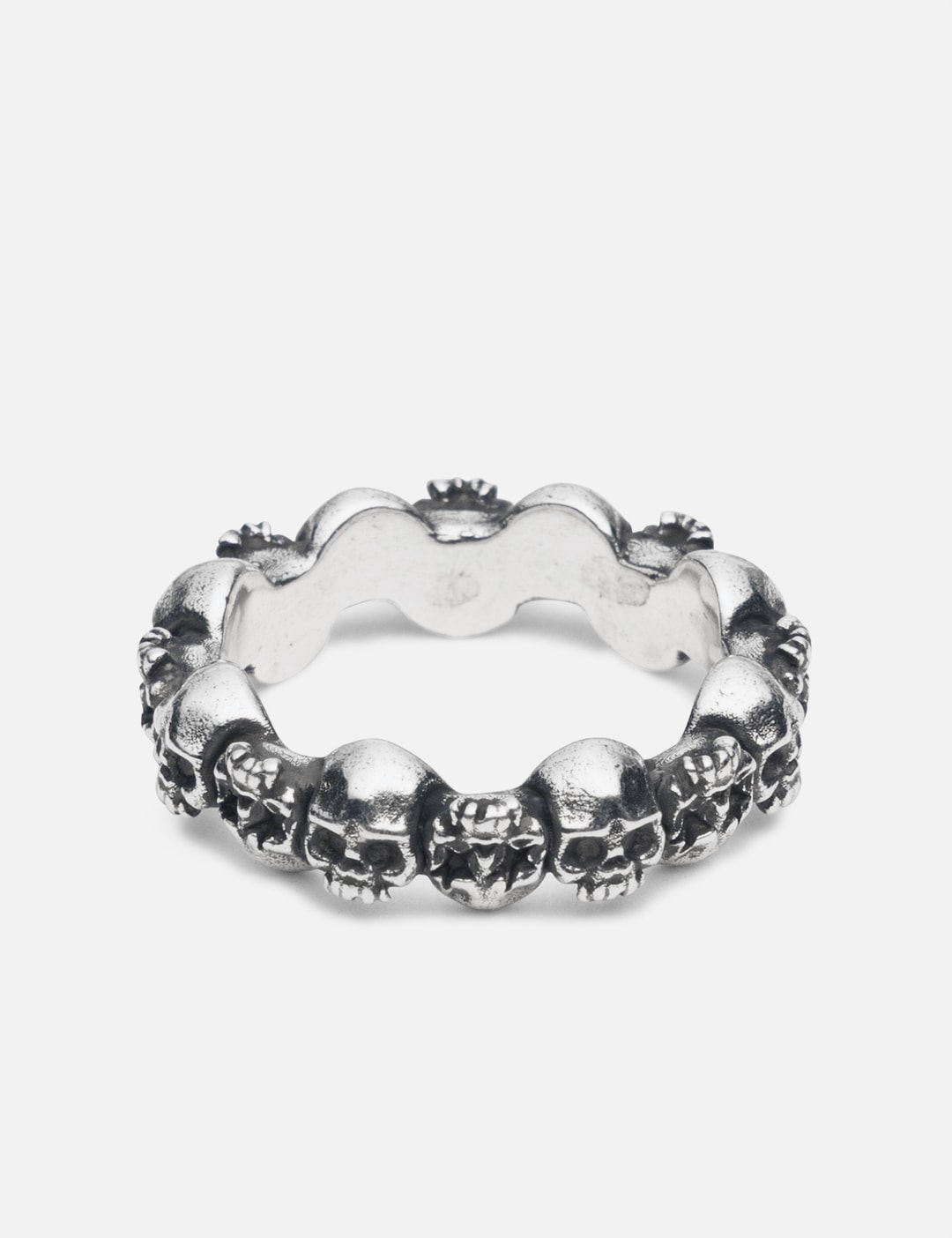 Stacked Skull Ring view 7