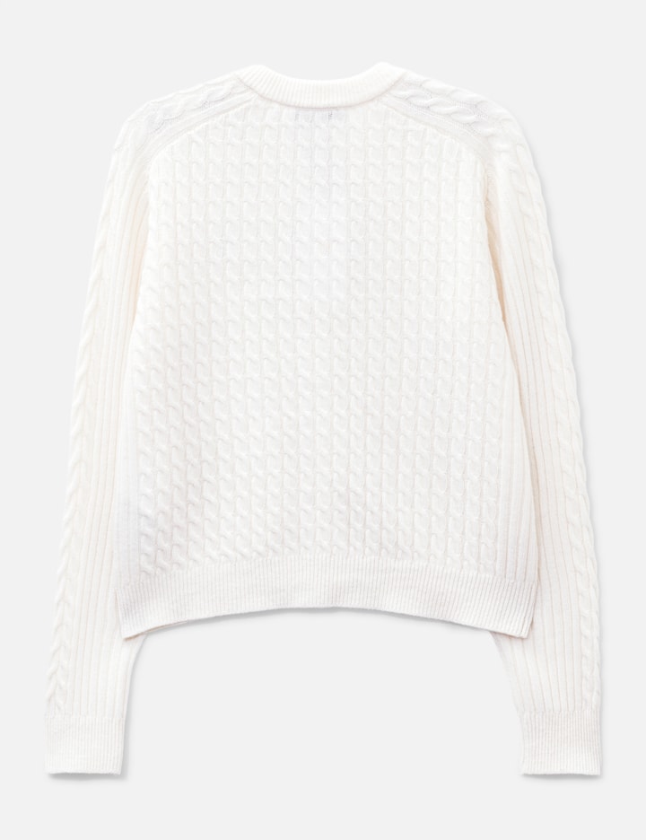 Maison Kitsuné Fox Head Cable Knit Cardigan