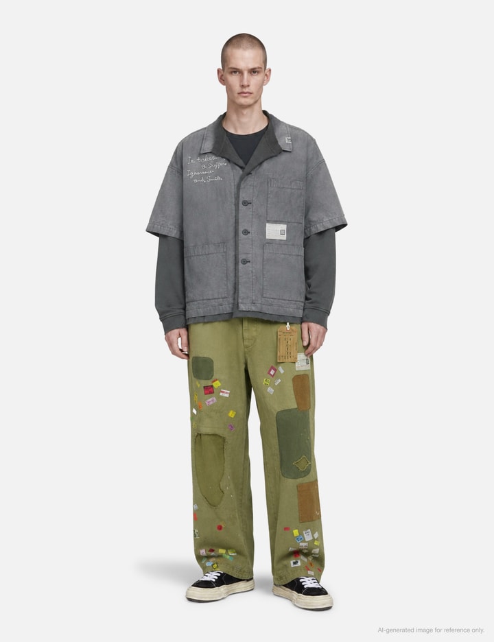 Maison Mihara Yasuhiro Sweat Layered Work Shirt