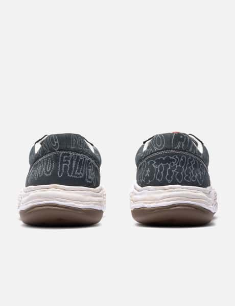 "OLIVER" OG Sole Graffiti Printed Canvas Low-Top Sneaker view 9