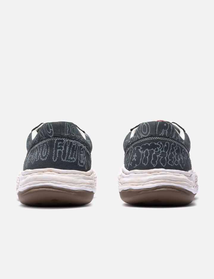 Maison Mihara Yasuhiro "OLIVER" OG Sole Graffiti Printed Canvas Low-Top Sneaker