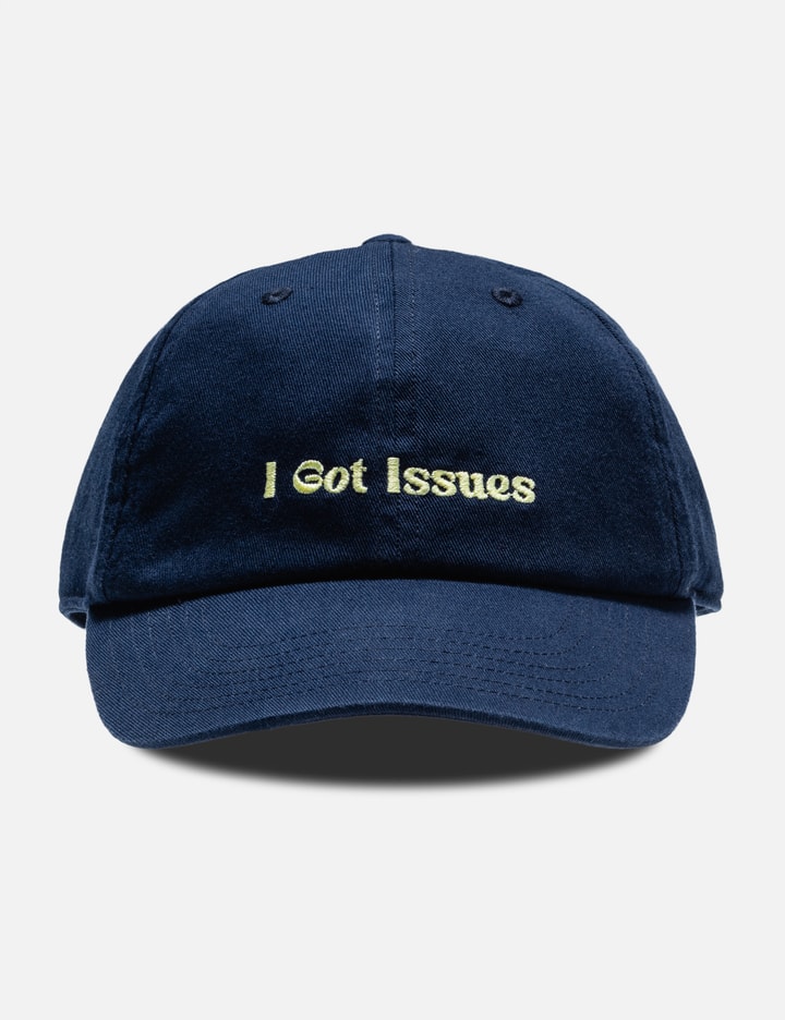 Navy Letter Embroidered Baseball Cap