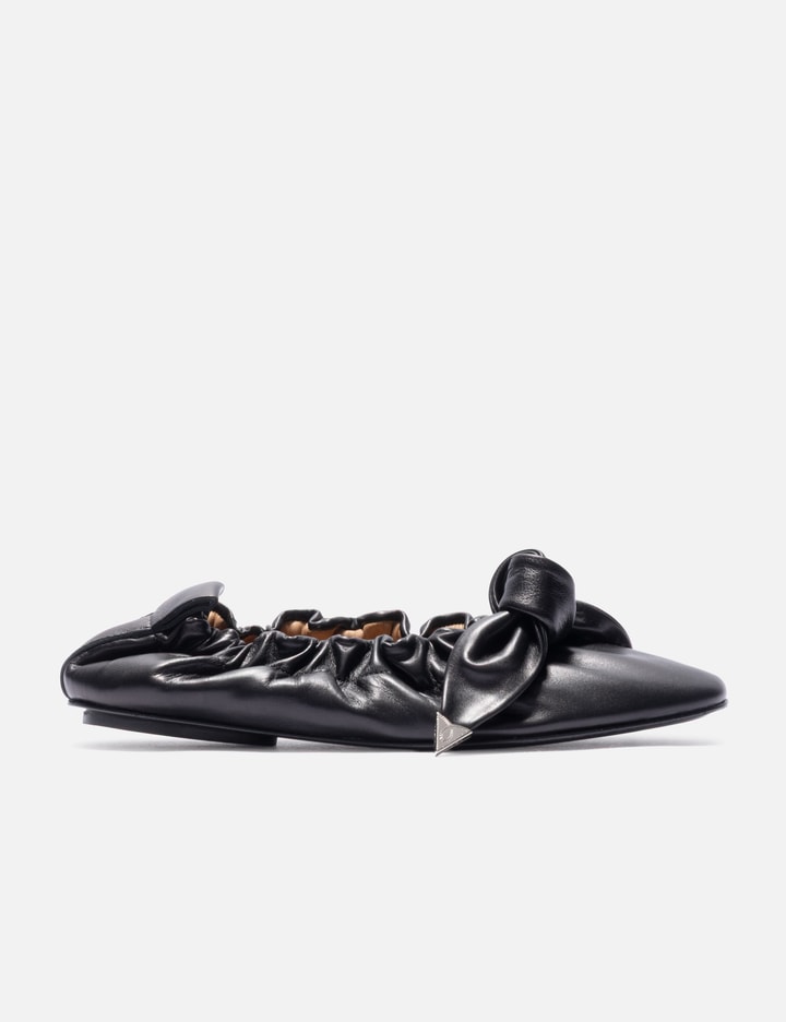 Toga Pulla Black Soft Leather Ballet