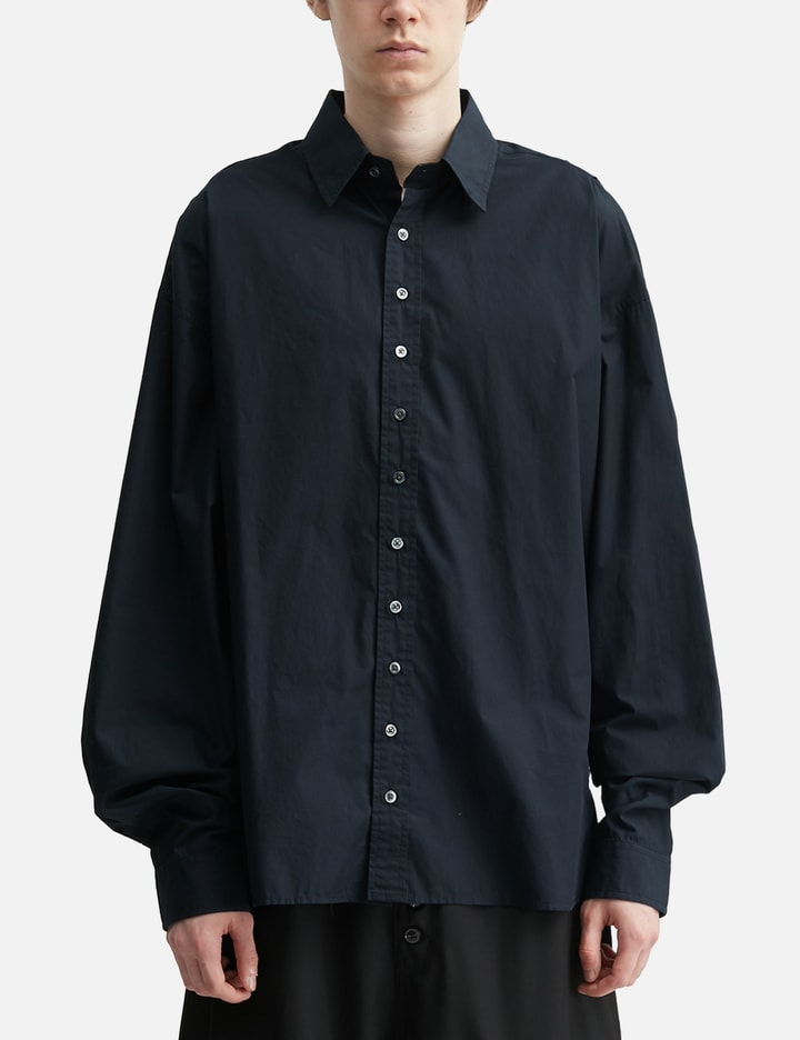 Black Detachable Oversized Shirt view 3