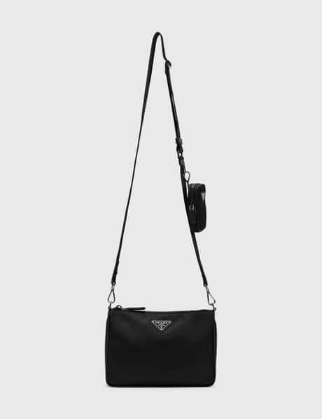 Prada Small Nylon Shoulder Bag in Black for Men