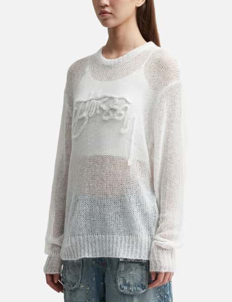 Stüssy - Loose Knit Logo Sweater | HBX - Globally Curated Fashion 