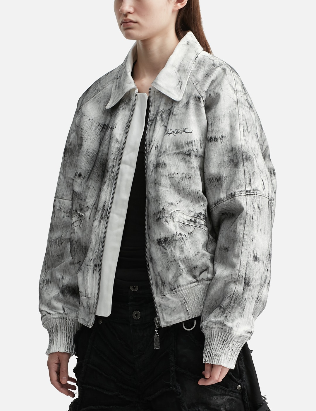 Bane Waxed Denim Varsity Jacket view 14