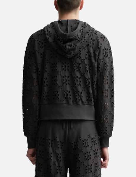 MASU - FLOWER HOLE ZIP-UP SWEAT PARKA | HBX