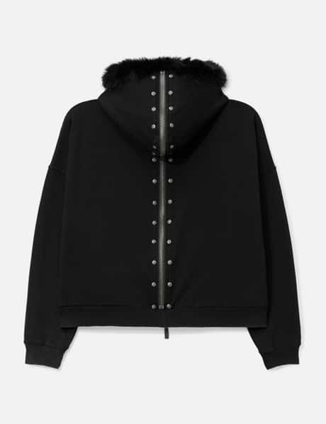 Nyra Zip-Up Jacket With Detachable Fur Hood view 10
