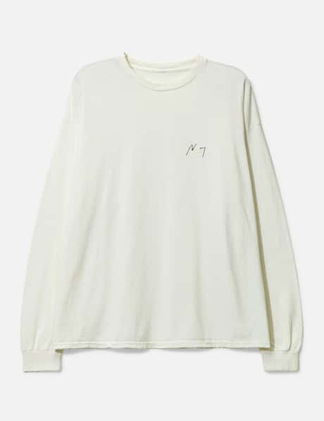 ANCELLM EMBROIDERY DYED LS T-SHIRT