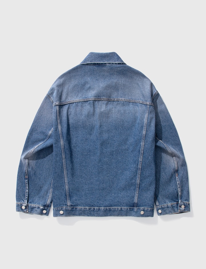 Shop Acne Studios Oversized Denim Jacket In Blue