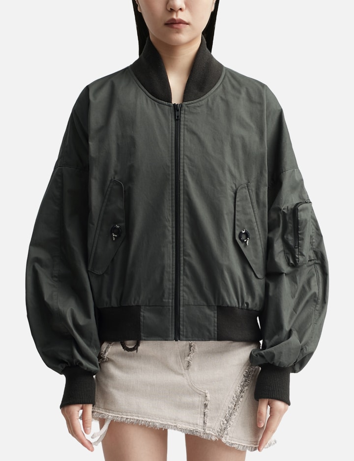 Hyein Seo Cotton Bomber In Grey