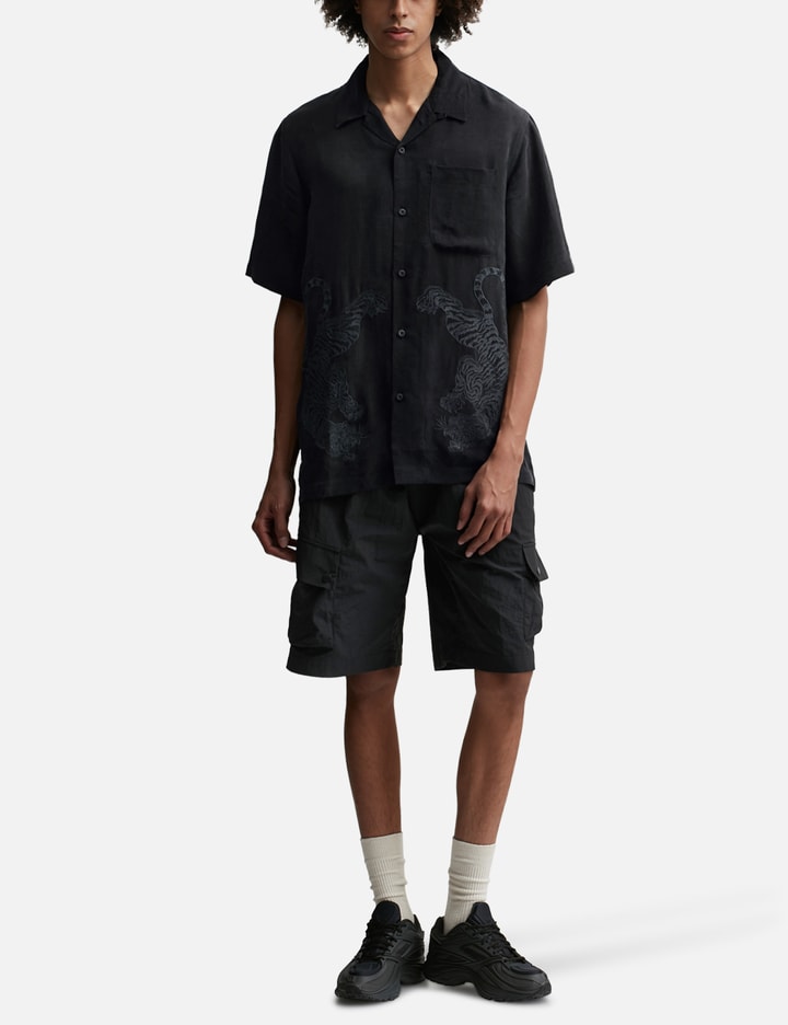 Shop Maharishi Take Tora Summer Shirt In Black