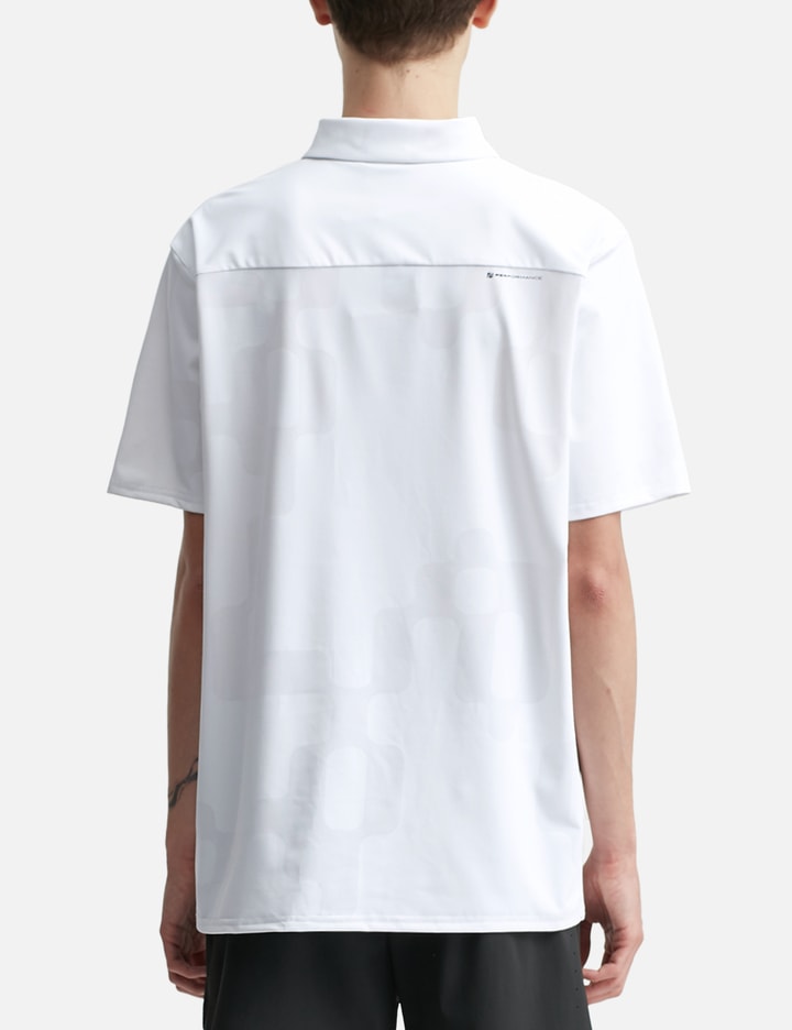 Malbon Golf Malbon Performance Mesh Paneled Polo