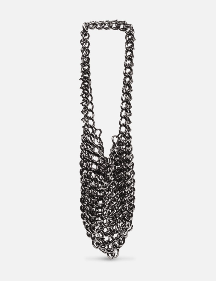 CHAINMAIL SHOULDER BAG - GUNMETAL Placeholder Image