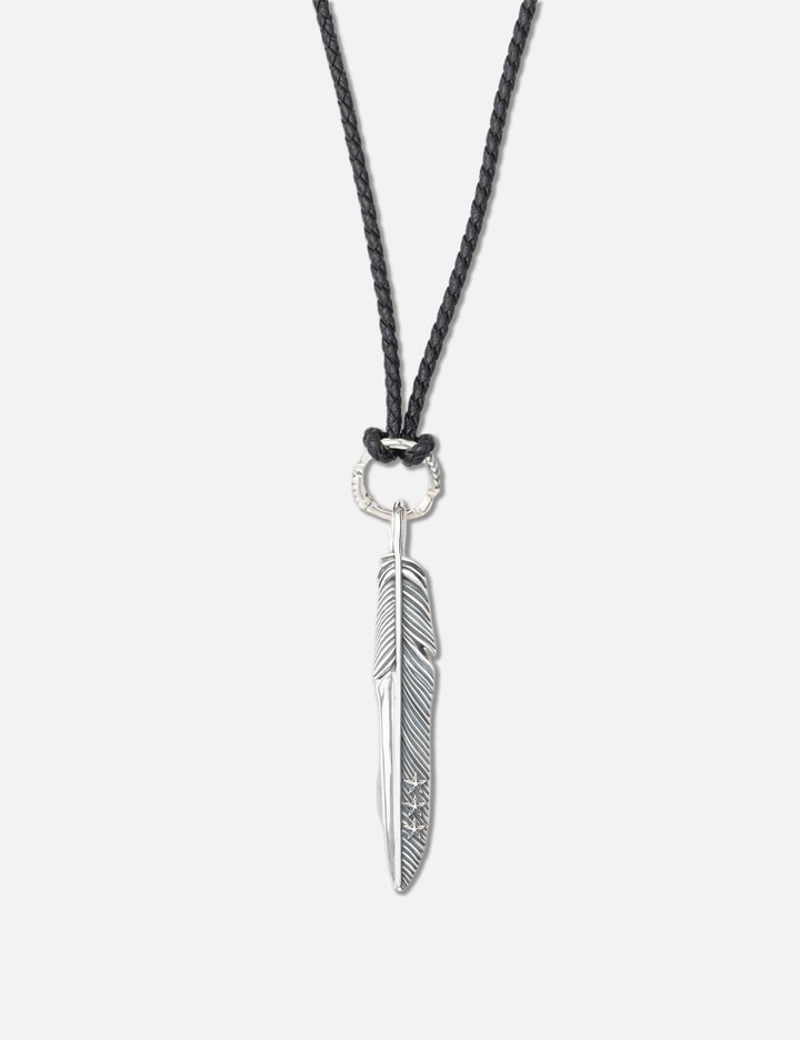 CS Navajo Triple Stars On The First Arrow Feather Pendant With Arrow Spring