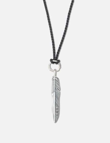 CS Navajo Triple Stars On The First Arrow Feather Pendant With Arrow Spring view 4